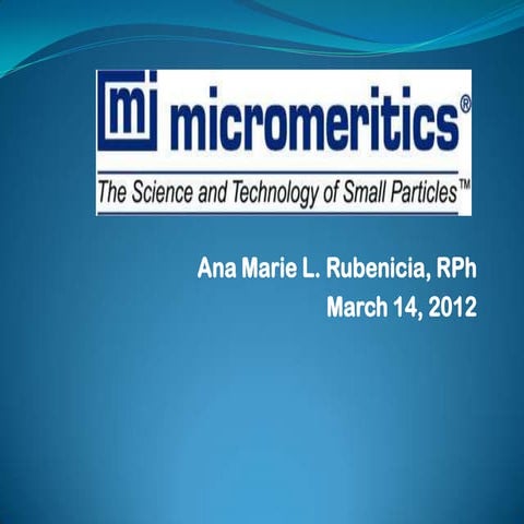 Micromeritics