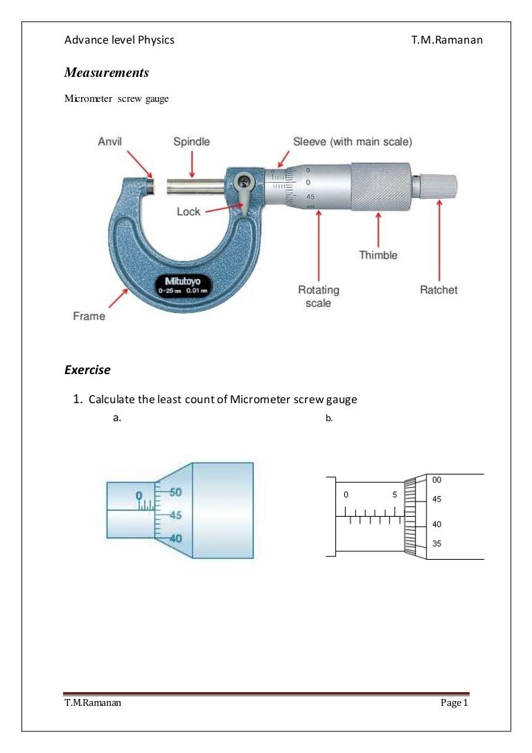 micrometer screw gauge