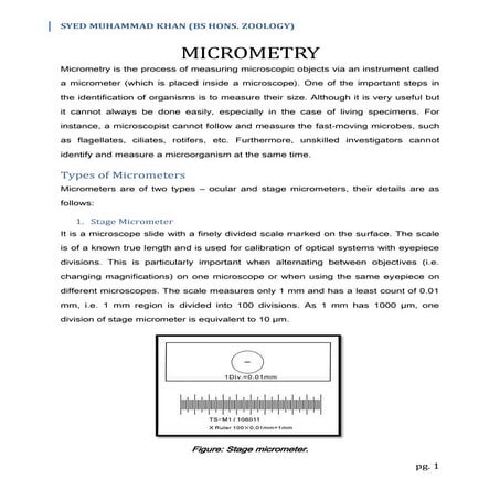 Micrometry