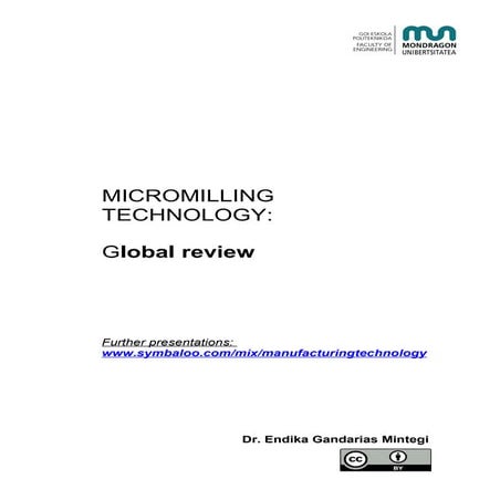 Micromilling technology: a global review