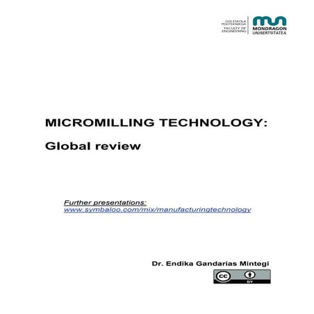 Micromilling technology: a global review