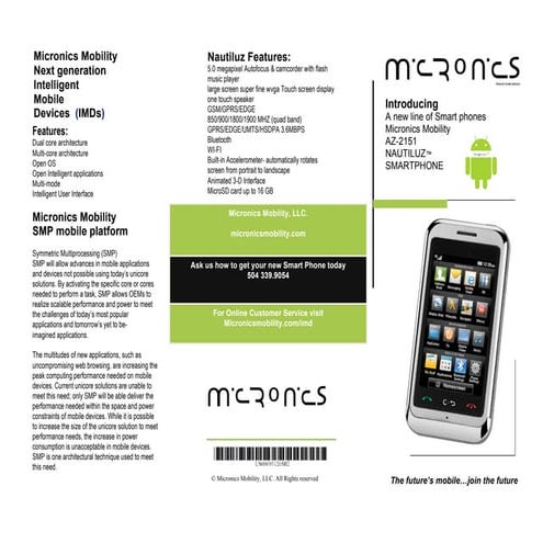 Micronics Mobility Brochure