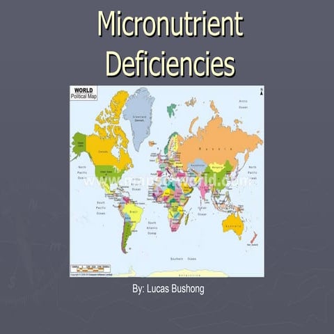 Micronutrient Deficiencies Ppt