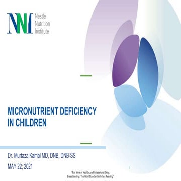 Micronutrient deficiency In Children