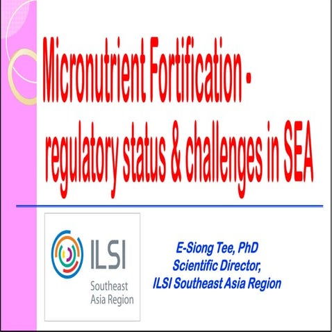 Micro Nutrient Fortification