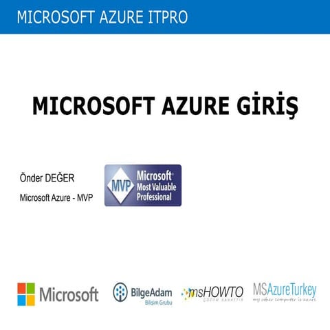 Microoft Azure Giriş