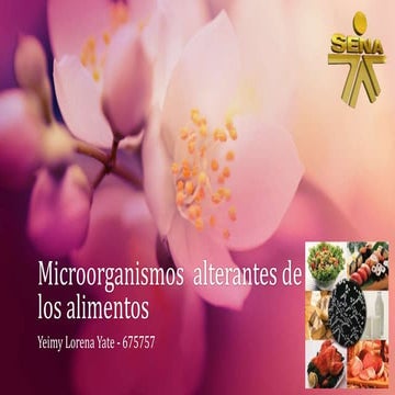 Microorganismos alterantes de los alimentos | PPTX