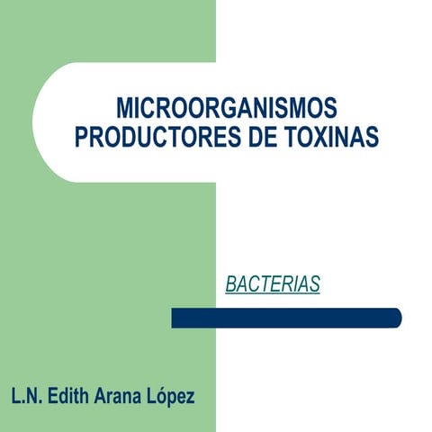 Microorganismos productores de_toxinas