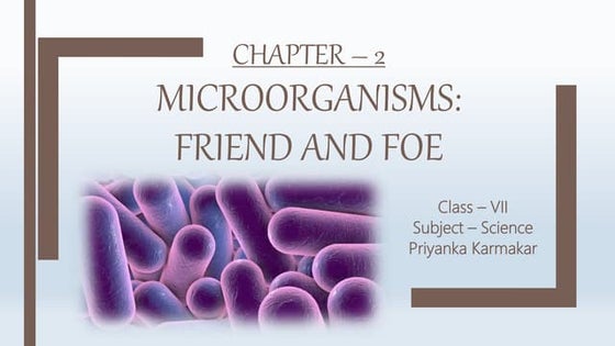 microorganisms: friend and foe class 8(vishakha) | PPTX | Infectious ...