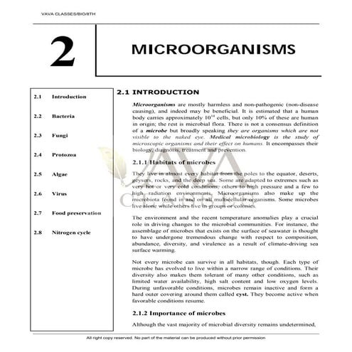 microorganisms friend and foe class 8 science pdf