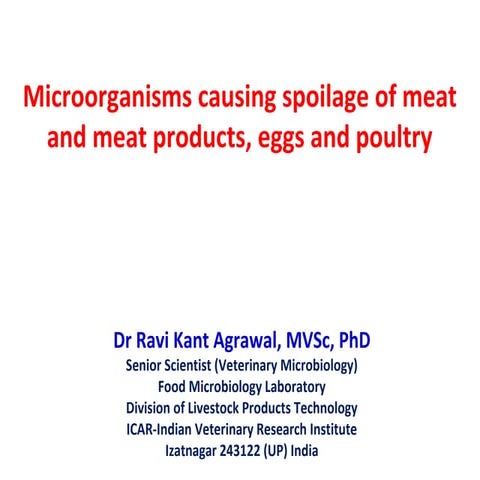 Microorganisms important in livestock products