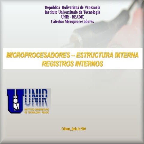 Microprocesadores: Registros Internos