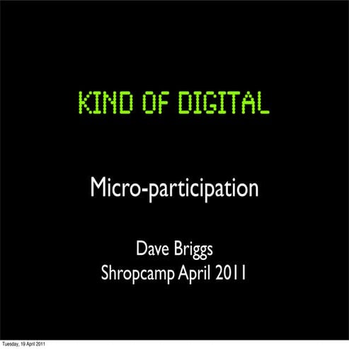 Micro-participation