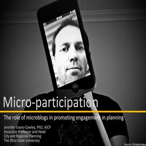 Microparticipation in Transportation Planning