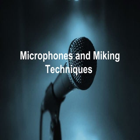Microphones and miking techniques