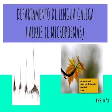 Haikus e micropoemas (guía)