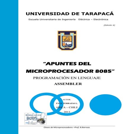 Microprocesador 8085 Apuntes assembler