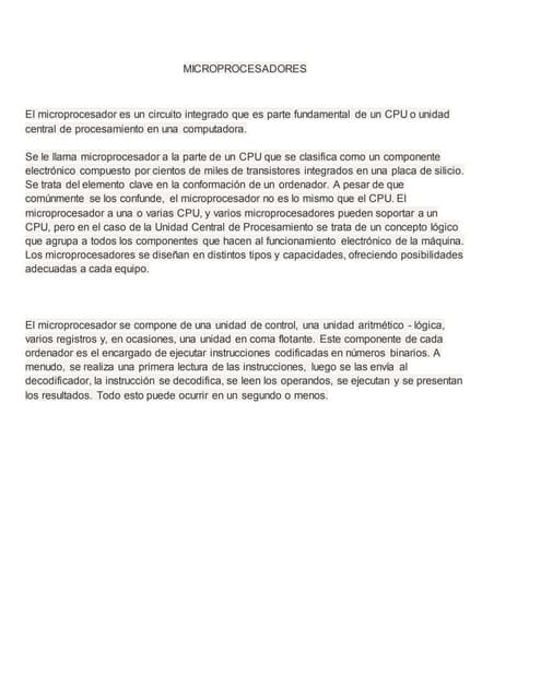 Microprocesadores