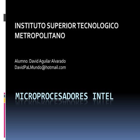 Procesadores intel | PPTX