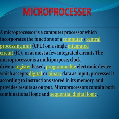 Microprocesser | PPTX