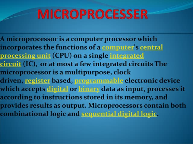 Microprocesser