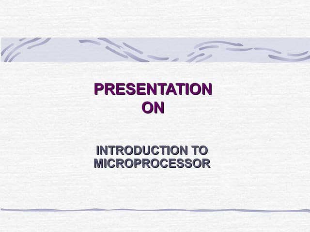 Microprocessor