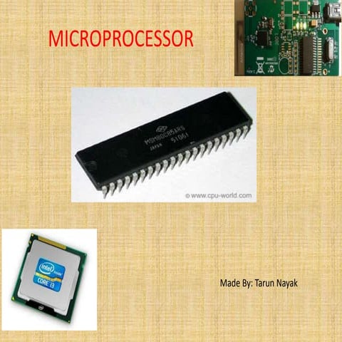 Introduction to microprocessor