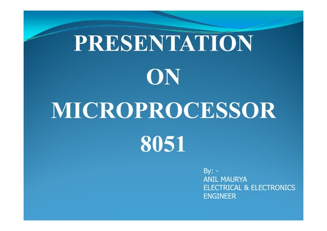 Microprocessor 8051