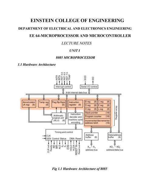 Microprocessor and microcontroller
