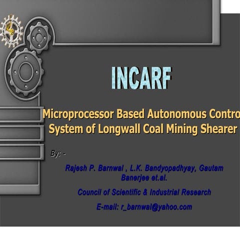Microprocessor based autonomous control system | PPT