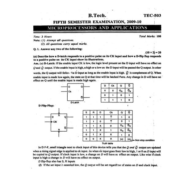 Microprocessor paper 3 with solutions