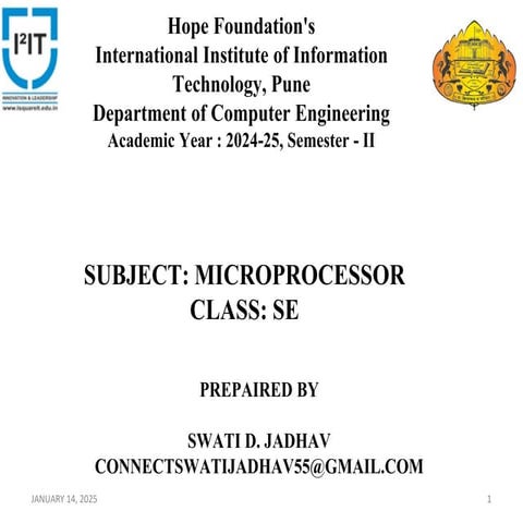 ARCHITECTURE OF 80386 IN DETAIL SPPU COMPUTER ENGINEERING SEM 4