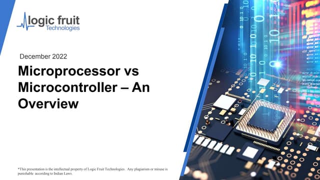 Microprocessor vs Microcontroller – An Overview