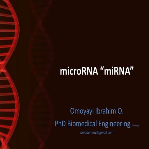 microRNA “miRNA”mi RNA