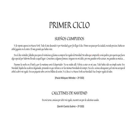  I Concurso Microrrelatos Navideños. Ganadores
