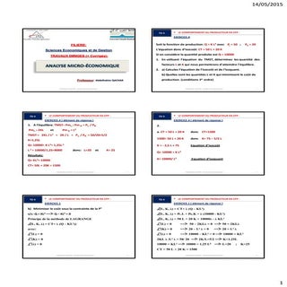 Travaux Diriges +Corriges de Microé...