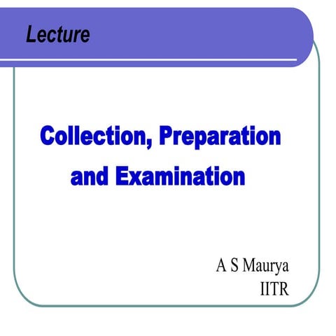 Micro sample preperation Micropaleontology