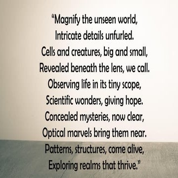 MICROSCOPE POWERPOINT PRESENTATION 12345