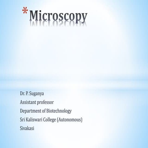 Light Microscope and types