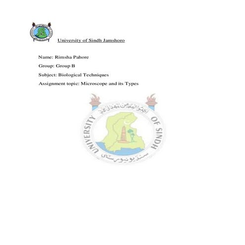 Microscope and types of microscope