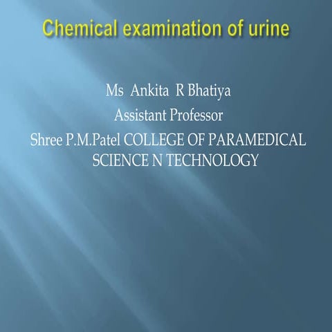 Microscopic examination of urine