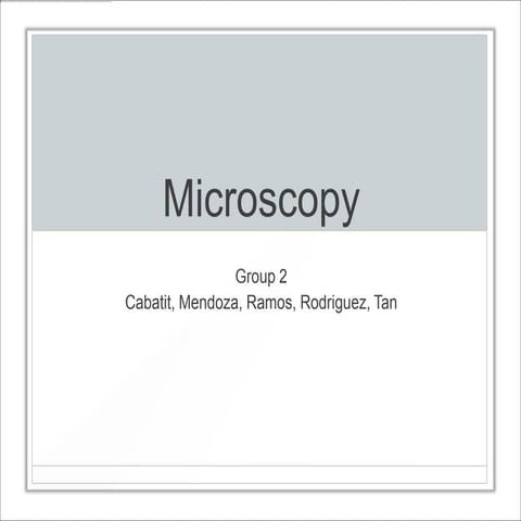 Microscopy