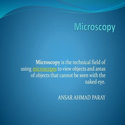 Microscopy