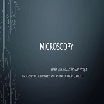 Microscopy presentation
