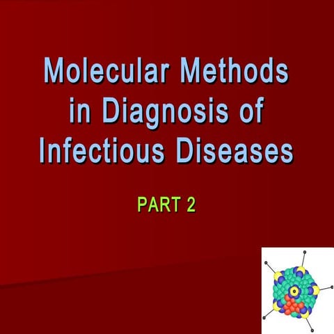 Molecular methods of diagnosing infectious disease