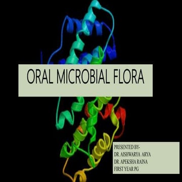 Oral microbial flora