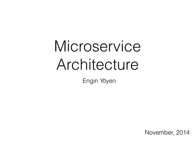 Microservice Architecture