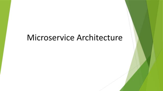 Microservice Architecture for Graduate students