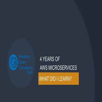Microservice Lessons over 4 years
