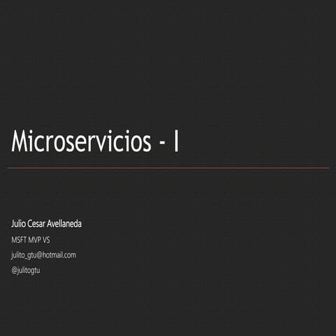 Microservicios I